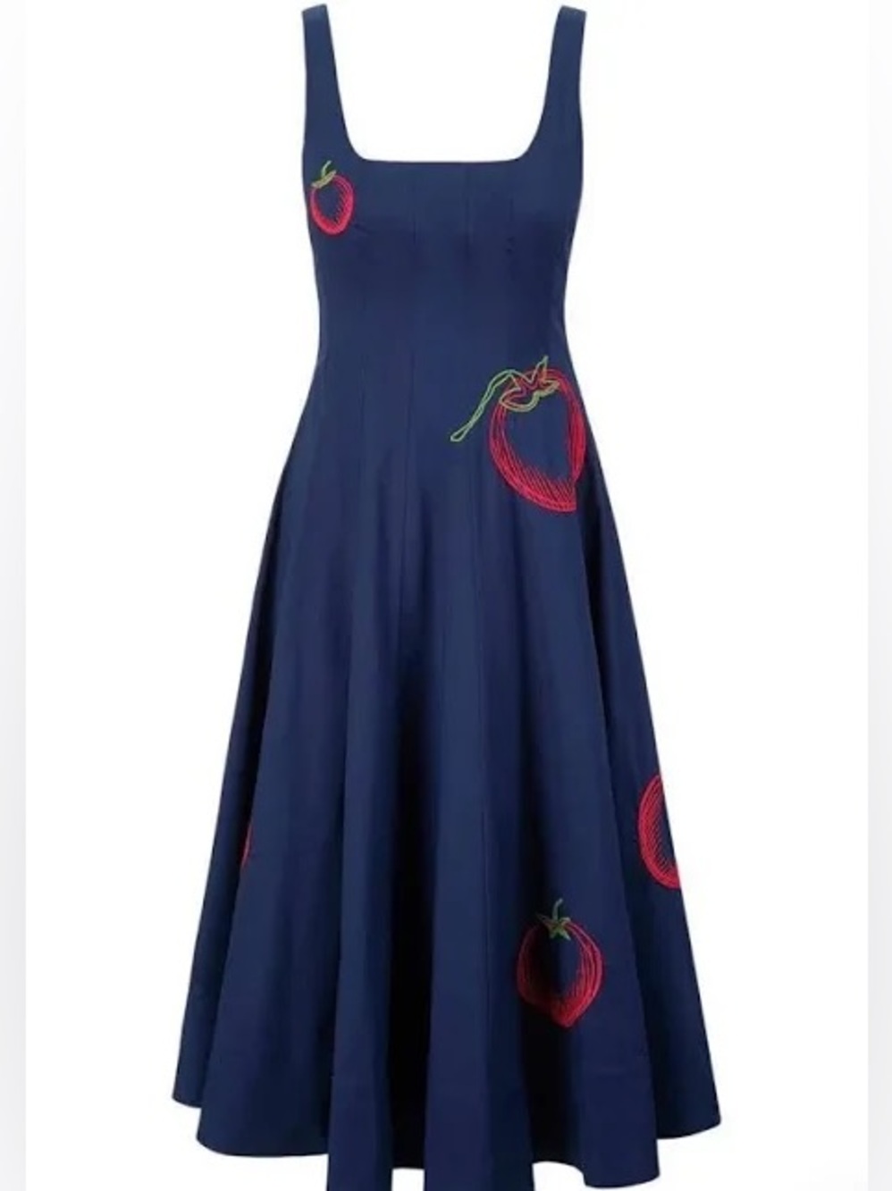 STAUD Navy Blue Tomato Dress